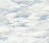 York Wallcoverings Plein Air Blue Wallpaper Mediterranean Covers about 60.8 square feet Prepasted 24-in repeat, drop match 27-in by 27-ft long roll - My Fabric Connection -