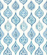 York Wallcoverings Marketplace Motif White & Blue Wallpaper Mediterranean Covers about 56.4 square feet Prepasted 24-in repeat, straight match 20.5-in by 33-ft long roll - My Fabric Connection - York Wallcoverings Marketplace Motif White & Blue Wallpaper Mediterranean Covers about 56.4 square feet Prepasted 24-in repeat, straight match 20.5-in by 33-ft long roll - My Fabric Connection -
