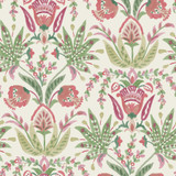 York Wallcoverings Seaside Jacobean Green & Red Wallpaper Mediterranean Covers about 56.4 square feet Prepasted 20.5-in repeat, straight match 20.5-in by 33-ft long roll - My Fabric Connection - York Wallcoverings Seaside Jacobean Green & Red Wallpaper Mediterranean Covers about 56.4 square feet Prepasted 20.5-in repeat, straight match 20.5-in by 33-ft long roll - My Fabric Connection -