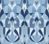 York Wallcoverings Malta Blue & Silver Wallpaper Mediterranean Covers about 60.8 square feet Prepasted 24-in repeat, straight match 27-in by 27-ft long roll - My Fabric Connection - York Wallcoverings Malta Blue & Silver Wallpaper Mediterranean Covers about 60.8 square feet Prepasted 24-in repeat, straight match 27-in by 27-ft long roll - My Fabric Connection -