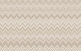 Missoni Happy Zigzag Neutral Wallpaper Missoni 4 Covers about 108.1 square feet Unpasted 23.6-in repeat, straight match 39.3-in by 33-ft long roll - My Fabric Connection -