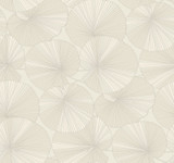 Candice Olson Layered Cream Lily Pads Wallpaper Natural Discovery Covers about 60.8 square feet Unpasted 25.25-in repeat, straight match 27-in by 27-ft long roll - My Fabric Connection - Candice Olson Layered Cream Lily Pads Wallpaper Natural Discovery Covers about 60.8 square feet Unpasted 25.25-in repeat, straight match 27-in by 27-ft long roll - My Fabric Connection -