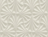 Candice Olson Sculpted Taupe Fans Wallpaper Natural Discovery Covers about 60.8 square feet Unpasted 20.5-in repeat, drop match 27-in by 27-ft long roll - My Fabric Connection -