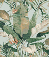 Candice Olson Tropical Spa Cabana Wallpaper Natural Discovery Covers about 56.4 square feet Unpasted 24-in repeat, drop match 20.5-in by 33-ft long roll - My Fabric Connection - Candice Olson Tropical Spa Cabana Wallpaper Natural Discovery Covers about 56.4 square feet Unpasted 24-in repeat, drop match 20.5-in by 33-ft long roll - My Fabric Connection -