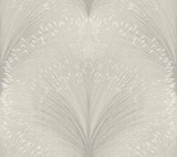 York Wallcoverings Papyrus Plume Grey Wallpaper New Origins Covers about 60.8 square feet Unpasted 24-in repeat, straight match 27-in by 27-ft long roll - My Fabric Connection - York Wallcoverings Papyrus Plume Grey Wallpaper New Origins Covers about 60.8 square feet Unpasted 24-in repeat, straight match 27-in by 27-ft long roll - My Fabric Connection -