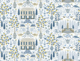 Rifle Paper Co. Camont Indigo Wallpaper Rifle Paper Co. Covers about 60.8 square feet Unpasted 20.5-in repeat, straight match 27-in by 27-ft long roll - My Fabric Connection - Rifle Paper Co. Camont Indigo Wallpaper Rifle Paper Co. Covers about 60.8 square feet Unpasted 20.5-in repeat, straight match 27-in by 27-ft long roll - My Fabric Connection -