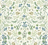 Rifle Paper Co. Wildwood Blue & Green Wallpaper Rifle Paper Co. Covers about 60.8 square feet Unpasted 25.25-in repeat, straight match 27-in by 27-ft long roll - My Fabric Connection - Rifle Paper Co. Wildwood Blue & Green Wallpaper Rifle Paper Co. Covers about 60.8 square feet Unpasted 25.25-in repeat, straight match 27-in by 27-ft long roll - My Fabric Connection -