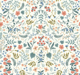 Rifle Paper Co. Wildwood Beige & Coral Wallpaper Rifle Paper Co. Covers about 60.8 square feet Unpasted 25.25-in repeat, straight match 27-in by 27-ft long roll - My Fabric Connection - Rifle Paper Co. Wildwood Beige & Coral Wallpaper Rifle Paper Co. Covers about 60.8 square feet Unpasted 25.25-in repeat, straight match 27-in by 27-ft long roll - My Fabric Connection -