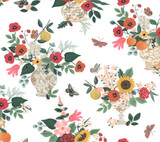 Rifle Paper Co. Flower Studies Rose Wallpaper Rifle Paper Co. 3rd Edition Covers about 60.8 square feet Unpasted 24-in repeat, drop match 27-in by 27-ft long roll - My Fabric Connection - Rifle Paper Co. Flower Studies Rose Wallpaper Rifle Paper Co. 3rd Edition Covers about 60.8 square feet Unpasted 24-in repeat, drop match 27-in by 27-ft long roll - My Fabric Connection -