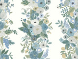Rifle Paper Co. Garden Party Trellis White & Blue Wallpaper Rifle Paper Co. Second Edition Covers about 60.8 square feet Unpasted 20.5-in repeat, straight match 27-in by 27-ft long roll - My Fabric Connection - Rifle Paper Co. Garden Party Trellis White & Blue Wallpaper Rifle Paper Co. Second Edition Covers about 60.8 square feet Unpasted 20.5-in repeat, straight match 27-in by 27-ft long roll - My Fabric Connection -