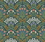 Rifle Paper Co. Bramble Green & Gold Wallpaper Rifle Paper Co. Second Edition Covers about 60.8 square feet Unpasted 25.25-in repeat, straight match 27-in by 27-ft long roll - My Fabric Connection - Rifle Paper Co. Bramble Green & Gold Wallpaper Rifle Paper Co. Second Edition Covers about 60.8 square feet Unpasted 25.25-in repeat, straight match 27-in by 27-ft long roll - My Fabric Connection -