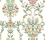 Rifle Paper Co. Luxembourg White & Green Wallpaper Rifle Paper Co. Second Edition Covers about 60.8 square feet Unpasted 24-in repeat, straight match 27-in by 27-ft long roll - My Fabric Connection - Rifle Paper Co. Luxembourg White & Green Wallpaper Rifle Paper Co. Second Edition Covers about 60.8 square feet Unpasted 24-in repeat, straight match 27-in by 27-ft long roll - My Fabric Connection -