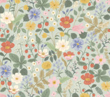 Rifle Paper Co. Strawberry Fields Green & Pink Wallpaper Rifle Paper Co. Second Edition Covers about 60.8 square feet Unpasted 24-in repeat, straight match 27-in by 27-ft long roll - My Fabric Connection - Rifle Paper Co. Strawberry Fields Green & Pink Wallpaper Rifle Paper Co. Second Edition Covers about 60.8 square feet Unpasted 24-in repeat, straight match 27-in by 27-ft long roll - My Fabric Connection -