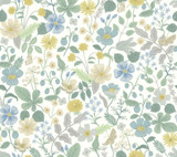 Rifle Paper Co. Strawberry Fields White & Green Wallpaper Rifle Paper Co. Second Edition Covers about 60.8 square feet Unpasted 24-in repeat, straight match 27-in by 27-ft long roll - My Fabric Connection - Rifle Paper Co. Strawberry Fields White & Green Wallpaper Rifle Paper Co. Second Edition Covers about 60.8 square feet Unpasted 24-in repeat, straight match 27-in by 27-ft long roll - My Fabric Connection -