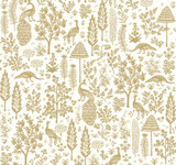 Rifle Paper Co. Menagerie Toile Beige Wallpaper Rifle Paper Co. Second Edition Covers about 60.8 square feet Unpasted 25.25-in repeat, drop match 27-in by 27-ft long roll - My Fabric Connection - Rifle Paper Co. Menagerie Toile Beige Wallpaper Rifle Paper Co. Second Edition Covers about 60.8 square feet Unpasted 25.25-in repeat, drop match 27-in by 27-ft long roll - My Fabric Connection -