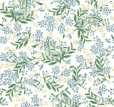 Rifle Paper Co. Cornflower White & Green Wallpaper Rifle Paper Co. Second Edition Covers about 60.8 square feet Unpasted 25.25-in repeat, straight match 27-in by 27-ft long roll - My Fabric Connection - Rifle Paper Co. Cornflower White & Green Wallpaper Rifle Paper Co. Second Edition Covers about 60.8 square feet Unpasted 25.25-in repeat, straight match 27-in by 27-ft long roll - My Fabric Connection -