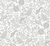 Rifle Paper Co. Pomegranate White & Black Wallpaper Rifle Paper Co. Second Edition Covers about 60.8 square feet Unpasted 25.25-in repeat, straight match 27-in by 27-ft long roll - My Fabric Connection - Rifle Paper Co. Pomegranate White & Black Wallpaper Rifle Paper Co. Second Edition Covers about 60.8 square feet Unpasted 25.25-in repeat, straight match 27-in by 27-ft long roll - My Fabric Connection -