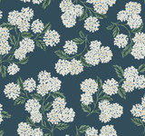 Rifle Paper Co. Hydrangea Blue Wallpaper Rifle Paper Co. Second Edition Covers about 60.8 square feet Unpasted 25.25-in repeat, drop match 27-in by 27-ft long roll - My Fabric Connection - Rifle Paper Co. Hydrangea Blue Wallpaper Rifle Paper Co. Second Edition Covers about 60.8 square feet Unpasted 25.25-in repeat, drop match 27-in by 27-ft long roll - My Fabric Connection -