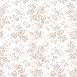 York Wallcoverings Anemone Toile Blush Wallpaper Toile Resource Library Covers about 56.4 square feet Prepasted 20.5-in repeat, straight match 20.5-in by 33-ft long roll - My Fabric Connection -