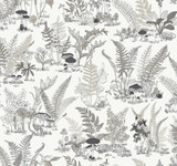 York Wallcoverings Mushroom Garden Toile Black & Grey Wallpaper Toile Resource Library Covers about 60.8 square feet Unpasted 25.25-in repeat, drop match 27-in by 27-ft long roll - My Fabric Connection - York Wallcoverings Mushroom Garden Toile Black & Grey Wallpaper Toile Resource Library Covers about 60.8 square feet Unpasted 25.25-in repeat, drop match 27-in by 27-ft long roll - My Fabric Connection -