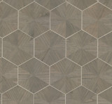 Ronald Redding Hexagram Wood Veneer Brown Wallpaper Traveler Covers about 72 square feet Unpasted 12-in repeat, straight match 36-in by 24-ft long roll - My Fabric Connection - Ronald Redding Hexagram Wood Veneer Brown Wallpaper Traveler Covers about 72 square feet Unpasted 12-in repeat, straight match 36-in by 24-ft long roll - My Fabric Connection -
