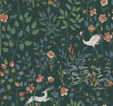 Ronald Redding Aspen Dark Green Wallpaper Traveler Covers about 60.8 square feet Unpasted 25.25-in repeat, straight match 27-in by 27-ft long roll - My Fabric Connection - Ronald Redding Aspen Dark Green Wallpaper Traveler Covers about 60.8 square feet Unpasted 25.25-in repeat, straight match 27-in by 27-ft long roll - My Fabric Connection -