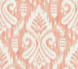 York Wallcoverings Hawthorne Ikat Coral Wallpaper Tropics Resource Library Covers about 60.8 square feet Prepasted 24-in repeat, straight match 27-in by 27-ft long roll - My Fabric Connection - York Wallcoverings Hawthorne Ikat Coral Wallpaper Tropics Resource Library Covers about 60.8 square feet Prepasted 24-in repeat, straight match 27-in by 27-ft long roll - My Fabric Connection -