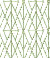 York Wallcoverings Riviera Bamboo Trellis Green Wallpaper Water's Edge Resource Library Covers about 56.4 square feet Prepasted 24-in repeat, straight match 20.5-in by 33-ft long roll - My Fabric Connection - York Wallcoverings Riviera Bamboo Trellis Green Wallpaper Water's Edge Resource Library Covers about 56.4 square feet Prepasted 24-in repeat, straight match 20.5-in by 33-ft long roll - My Fabric Connection -