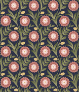 York Wallcoverings Lillian Blue Floral Vine Peel & Stick Wallpaper Mirth Studios Covers about 34.2 square feet Peel & Stick 24-in repeat, straight match 20.5-in by 20-ft long roll - My Fabric Connection - York Wallcoverings Lillian Blue Floral Vine Peel & Stick Wallpaper Mirth Studios Covers about 34.2 square feet Peel & Stick 24-in repeat, straight match 20.5-in by 20-ft long roll - My Fabric Connection -