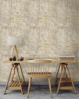 Mind the Gap Wallpaper Math Premium Wallpaper WALLPAPER DESIGNER COLLECTION Non-woven Made in Europe Paste the wall 3 rolls x 20.5 x 3.25 yards - My Fabric Connection -