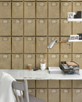 Mind the Gap Wallpaper Fabric Covers Antique Premium Wallpaper WALLPAPER DESIGNER COLLECTION Non-woven Made in Europe Paste the wall 3 rolls x 20.5 x 3.25 yards - My Fabric Connection -