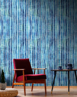 TIE DYE Aquamarine Wallpaper (WP20394) by Mind The Gap Designer Wallpaper | WP20394 | THE WALLPAPER COLLECTABLES | 3 rolls x 20.5 x 118.1 in | 0.52m / 20.5in | 3m / 118in | 4.65mp | 300cm / 118in | Blue, Turquoise, White | Textured Matte | Paste the wall | 3-rolls in a box | Fabric Carolina | https://www.fabriccarolina.com/