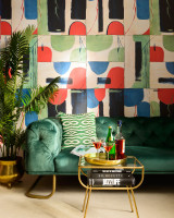 THE VISION Wallpaper (WP20539) by Mind The Gap Designer Wallpaper | WP20539 | THE WALLPAPER COMPENDIUM 1 | 3 rolls x 20.5 x 118.1 in | 0.52m / 20.5in | 3m / 118in | 4.65mp | 150cm / 59in | Black, Blue, Green, Red | Non-woven | Paste the wall | 3-rolls in a box | Fabric Carolina | https://www.fabriccarolina.com/