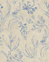 WALLFLOWER Splash Wallpaper (WP20824) by Mind The Gap Designer Wallpaper | WP20824 | MINNIE KEMP X MINDTHEGAP | 1 roll x 20.47 x 354.33 in | 0.52m / 20.5in | 9m / 354in | 4.68mp | 50cm / 19.6in | Blue, Taupe | Non-woven | Paste the wall | 1-roll in a box | Fabric Carolina | https://www.fabriccarolina.com/