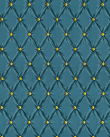 TUFTED PANEL Blue Moon Wallpaper (WP30170) by Mind The Gap Designer Wallpaper | WP30170 | ORIENT EXPRESS | 1 roll x 20.5 x 393.7 in | 0.52m / 20.5in | 10m / 393.7in | 5.20mp | 70cm / 27.5in | Blue, Gold | Non-woven | Paste the wall | 1-roll in a box | Fabric Carolina | https://www.fabriccarolina.com/