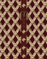 Mind the Gap Wallpaper Luxury Detail Bordeaux Wallpaper ORIENT EXPRESS Non-woven Made in Europe Paste the wall 1 roll x 20.5 x 10.9 yards - My Fabric Connection -
