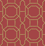 Brewster Rumi Red Trellis Wallpaper Kitchen & Bath Essentials Covers about 56.4 square feet 20.5-in by 33-ft long roll Unpasted 10.4 - My Fabric Connection - Brewster Rumi Red Trellis Wallpaper Kitchen & Bath Essentials Covers about 56.4 square feet 20.5-in by 33-ft long roll Unpasted 10.4 - My Fabric Connection -