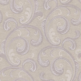 Brewster Gilly Purple Scroll Wallpaper Kitchen, Bed, & Bath IV Covers about 56.4 square feet 20.5-in by 33-ft long roll Unpasted 20.8 - My Fabric Connection -