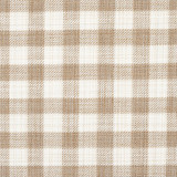 Schumacher Fabric Martina Plaid Indoor/Outdoor Natural 81412 Easy Elements 9.0" - My Fabric Connection -