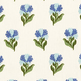 Schumacher Fabric Rosina Floral Cornflower 82631 New Old-Fashioned 3.5" - My Fabric Connection - Schumacher Fabric Rosina Floral Cornflower 82631 New Old-Fashioned 3.5" - My Fabric Connection -