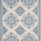 Schumacher Fabric Montecito Medallion China Blue 176484 Mark D. Sikes 54.0" - My Fabric Connection - Schumacher Fabric Montecito Medallion China Blue 176484 Mark D. Sikes 54.0" - My Fabric Connection -