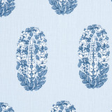 Schumacher Fabric Askandra Flower Chambray 181360 Jacaranda 7.0" - My Fabric Connection -