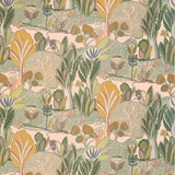 Thibaut Fabric Albero Apricot and Ginger F945010 Fabric U.S.A </p><p>Repeat: H: 54  in  (137.16  cm), V: 32.5  (82.55  cm) 54  in  (137.16  cm) - My Fabric Connection -
