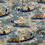 Magnolia Fabric Shojo Waterway - 95POLY/5LINEN CHINA 53,000 Horizontal: 28.00 and Vertical: 27.00 57.5 - My Fabric Connection -