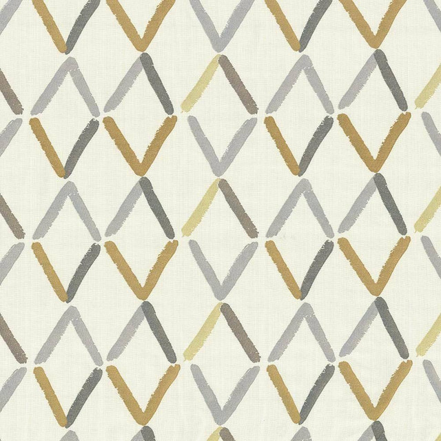 Kasmir Fabric Aldwych Trellis Canary 1434 88% Polyester 12% Cotton Embroidery Contents 100% Polyester INDIA Not Tested H: 17 2/8 inches, V:9 inches 54 - 56 - My Fabric Connection - Kasmir