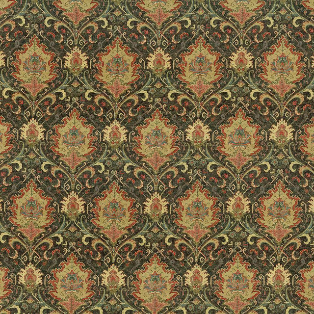 Kasmir Fabric Beyazit Kilim Mardi Gras 5105 55% Linen 45% Viscose SOUTH KOREA H: 13 4/8 inches, V:24 4/8 inches 54 - 55 - My Fabric Connection - Kasmir