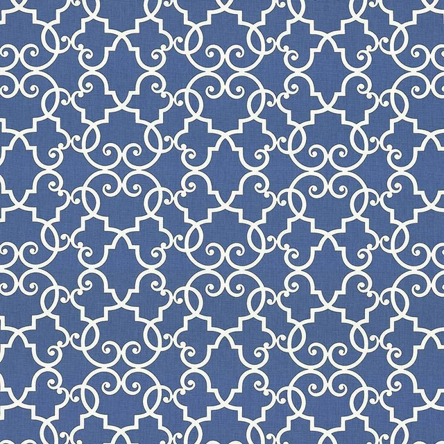 Kasmir Fabric Bouley Marine 5065 100% Cotton TURKMENISTAN 15,000 Wyzenbeek Double Rubs H: 13 4/8 inches, V:13 4/8 inches 54 - 55 - My Fabric Connection - Kasmir