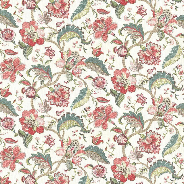 Kasmir Fabric Darby Hill Raspberry 5080 100% Cotton USA 15,000 Wyzenbeek Double Rubs H: 54 inches, V:27 inches 54 - My Fabric Connection - Kasmir