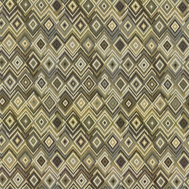 Kasmir Fabric Durango Ikat Pebble 5016 100% Cotton PAKISTAN 15,000 Wyzenbeek Double Rubs H: 13 4/8 inches, V:27 inches 54 - 55 - My Fabric Connection - Kasmir