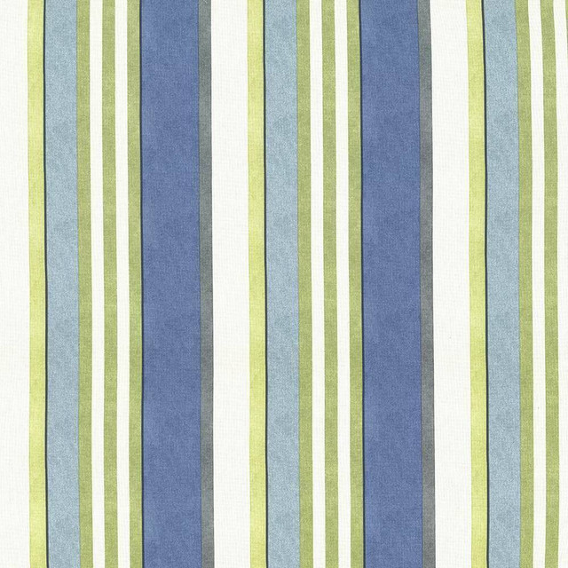 Kasmir Fabric Edgemere Stripe Bluebell 5075 100% Cotton UNITED KINGDOM Not Tested H: 13 5/8 inches, V:N/A 54 - 55 - My Fabric Connection - Kasmir